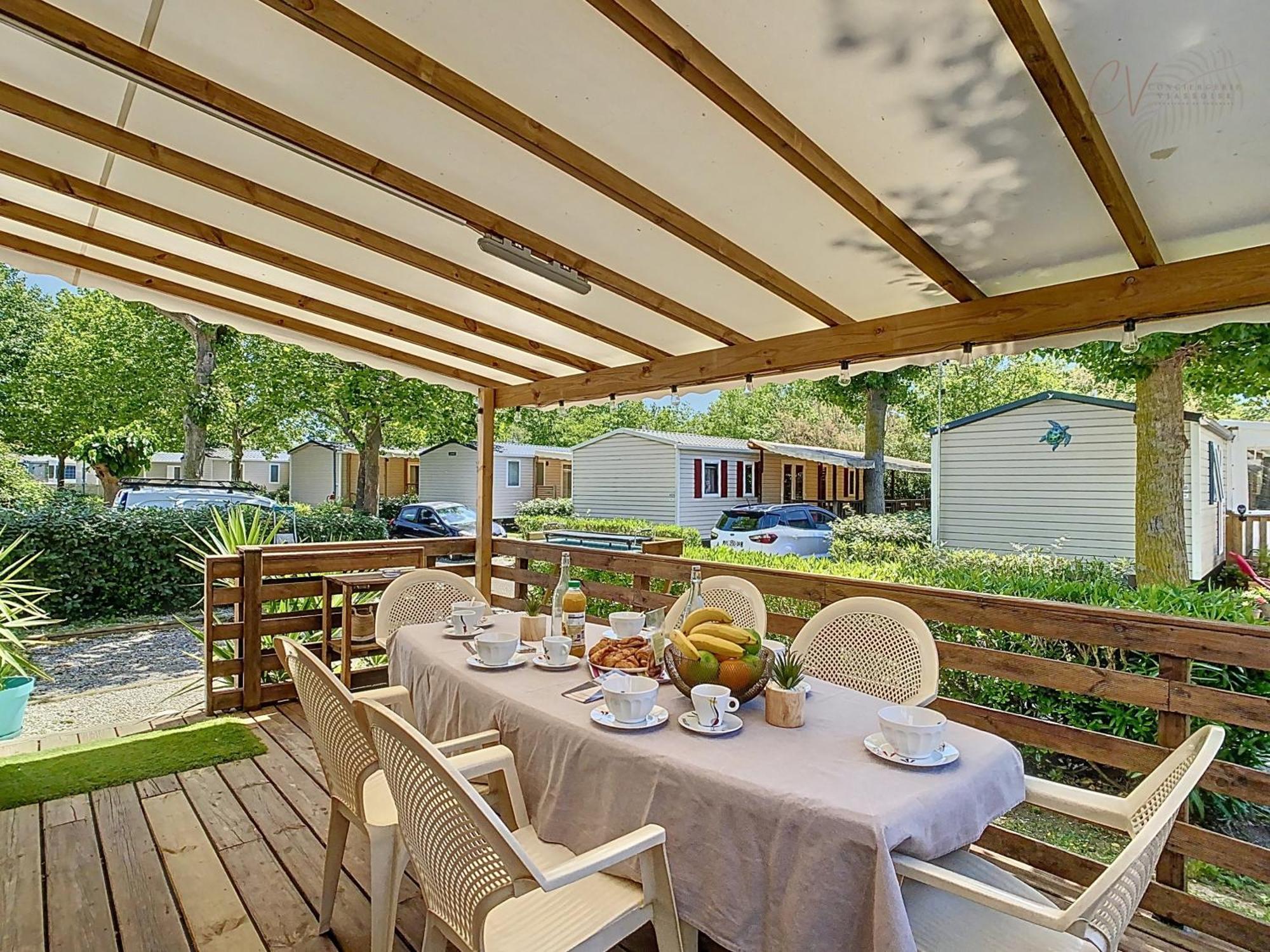 Grand Mobil Home 3Chbr 2Sdb Camping La Carabasse Vias Εξωτερικό φωτογραφία