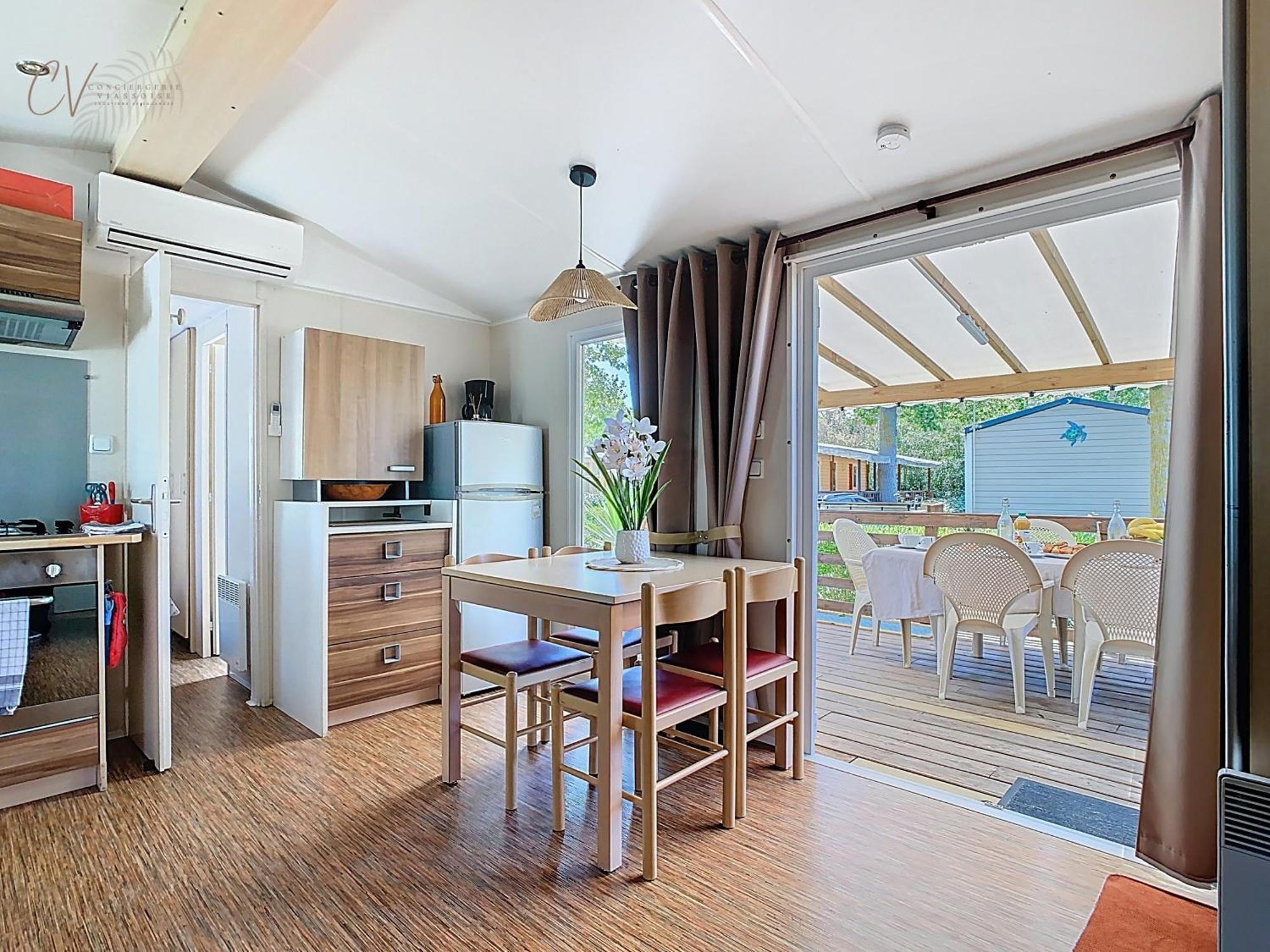 Grand Mobil Home 3Chbr 2Sdb Camping La Carabasse Vias Εξωτερικό φωτογραφία