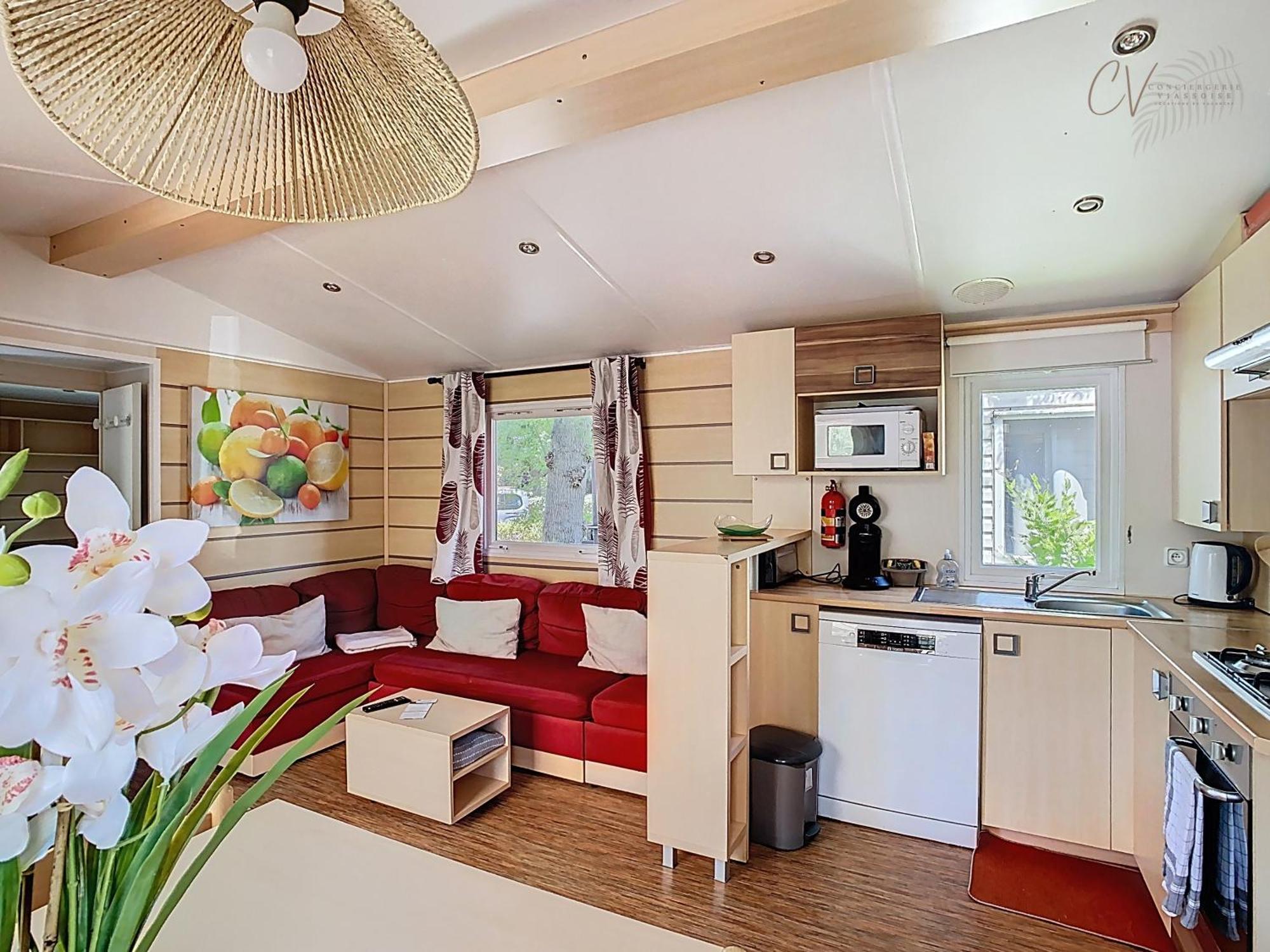 Grand Mobil Home 3Chbr 2Sdb Camping La Carabasse Vias Εξωτερικό φωτογραφία